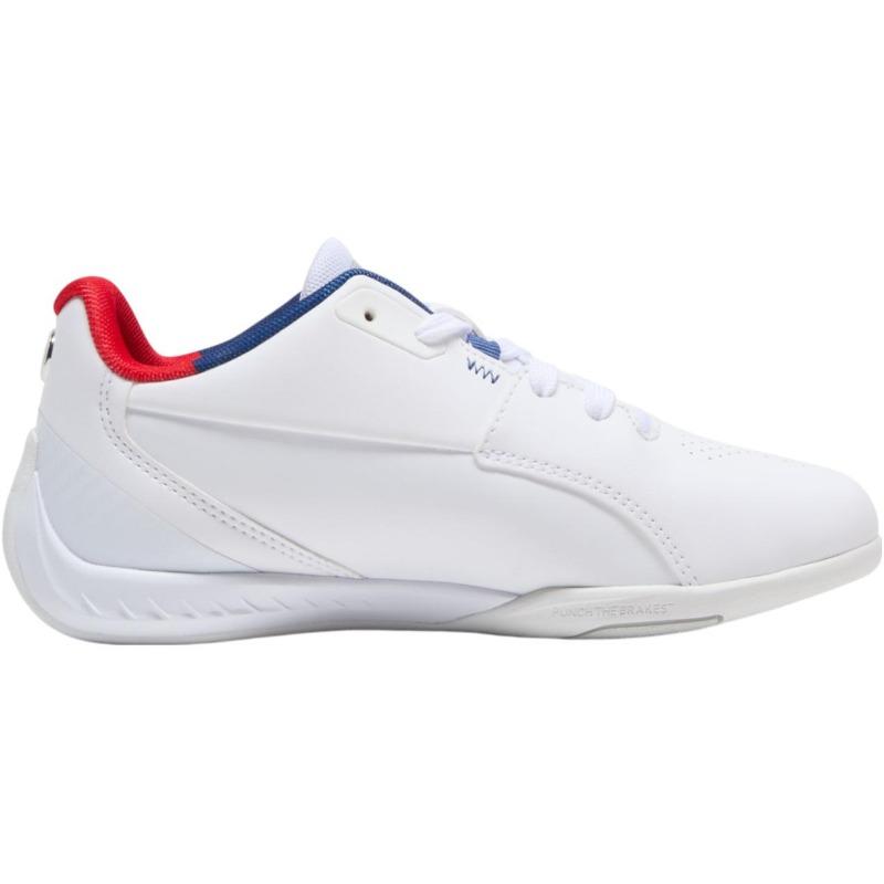Puma Bmw MDrift Cat 11 Kinder Niedrige Freizeitschuhe Vielseitiger Komfort Weiß Jugendliche 308864-02