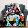 Batman Friends Classic Teamup Flannel Blanket Super Soft Warm Cozy Blanket For Sofa Bed Office Travel Allseason Home Decor Gift