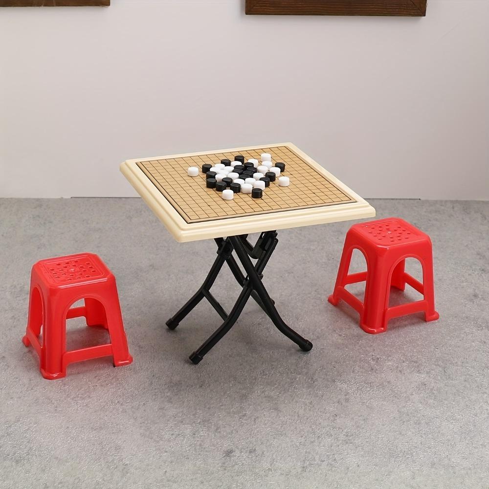 1:Миниатюрный кукольный домик в масштабе 1/12 Набор настольной игры Китайские шахматы/Го/Реверси Реалистичные аксессуары для настольной стратегической игры Подарок