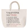 Sac De Plage - PLANETEE - Valentine - Anse Corde - Grand Format - Coton Personnalisé