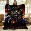 1PC Manta de Exterior Mortal Kombat Ligera de Franela, Suave y Cálida, Para Todas las Estaciones, Exterior, Camping, Sala de Estar, Oficina, L1106022