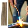 20Pcs Brass Welding Rod 2mmx250mm Low Temperature Phosphorus Copper Electrode Welding Wire Soldering Rod No-Need Solder Powder