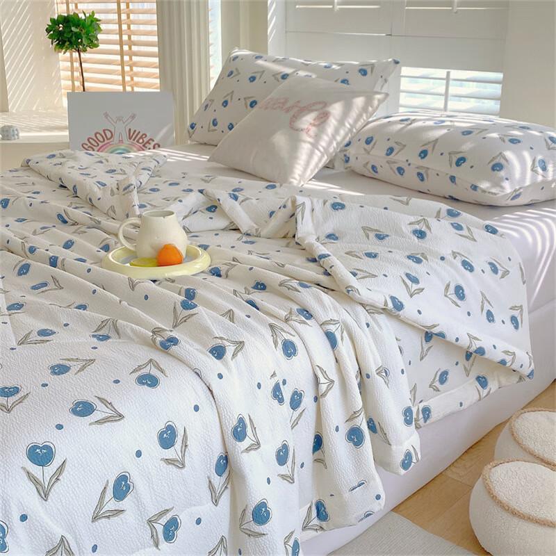 

Летнее одеяло из пузырчатого хлопка Yamo для кондиционера 150*200cm