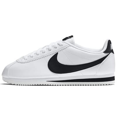 (WMNS) Classic Cortez Leather 'White Black' 807471-101