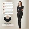 Women's Silk Cashmere Thermal Underwear Set: Seamless, Thick, and Warm for Autumn and Winter.