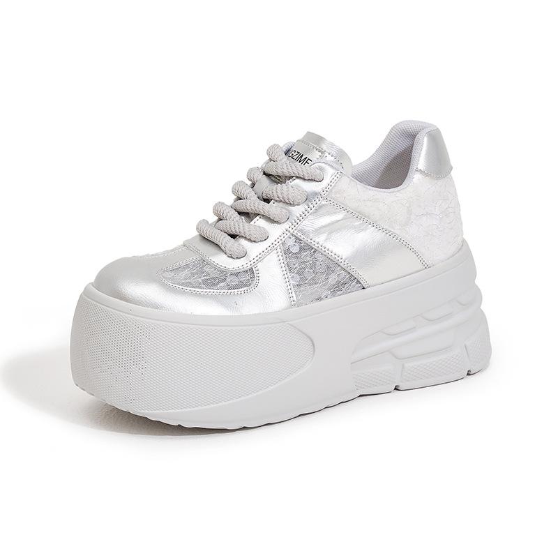 Platform-soled German training shoes women's 2025 summer new hollow mesh shoes fashionable versatile breathable sandals inner height-increasing w