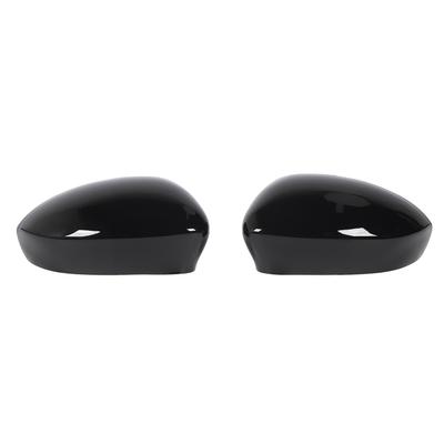 2 Pcs Door Side Rearview Mirror Cover Cap Left Right Wing Mirror Cover Replacement for Fiat 500 2007 To 2020 Glossy