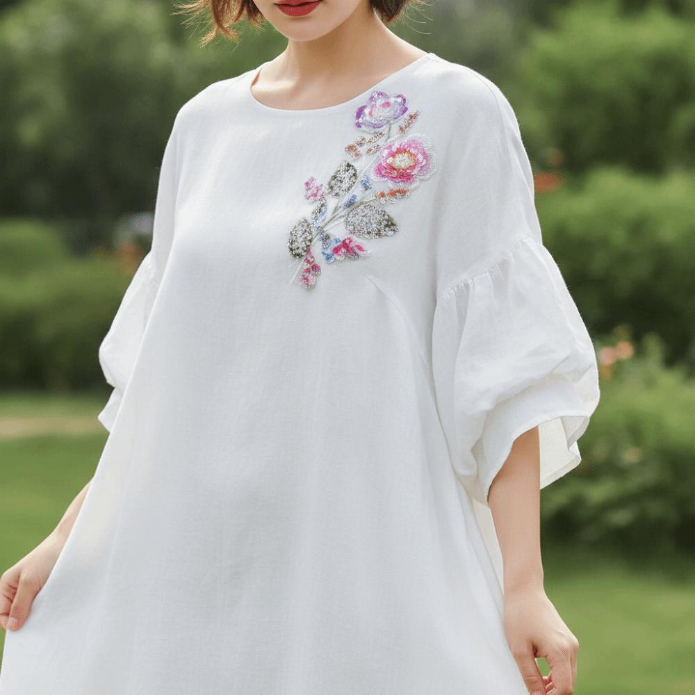 Sew on Embroidery Lace Parches Large Flower Flower Appliques Wedding Dresses