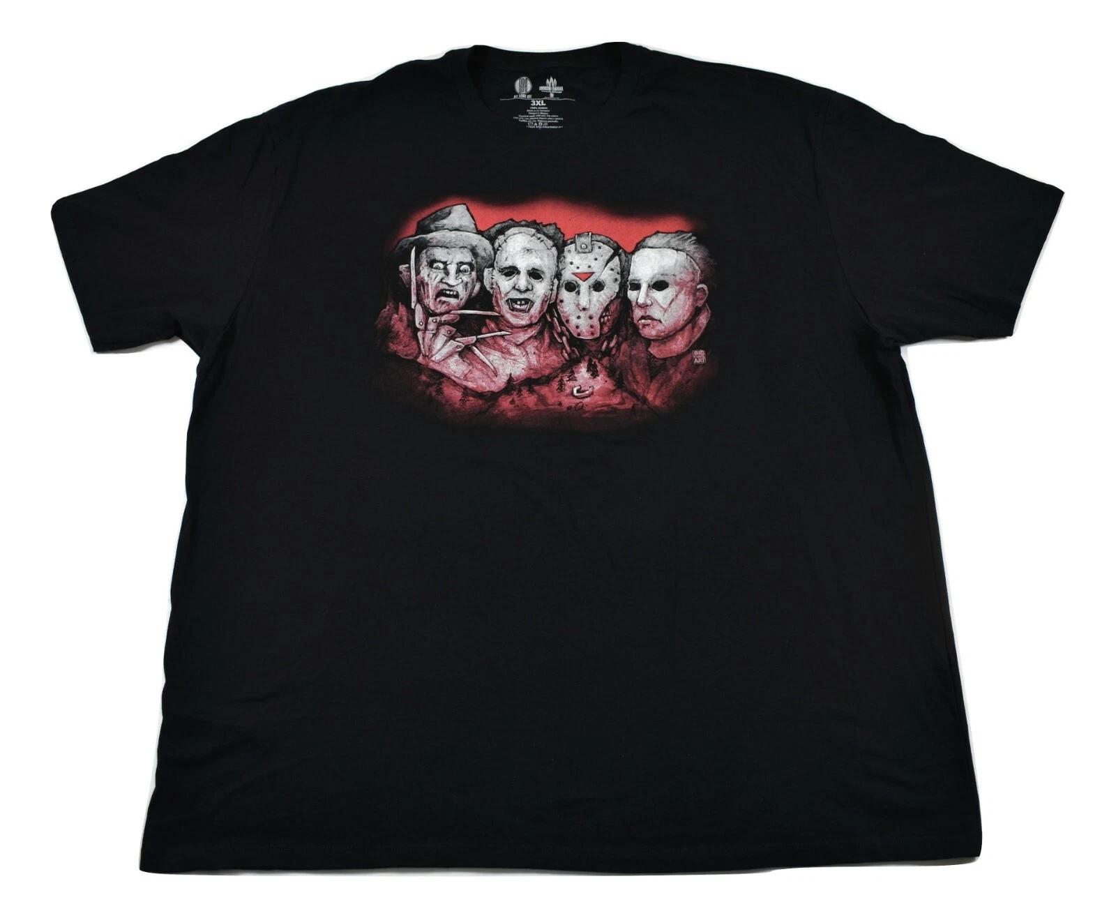 

Get Down Art Mens Mt. Slashmore Chuch Of Horror Shirt New 3XL XL