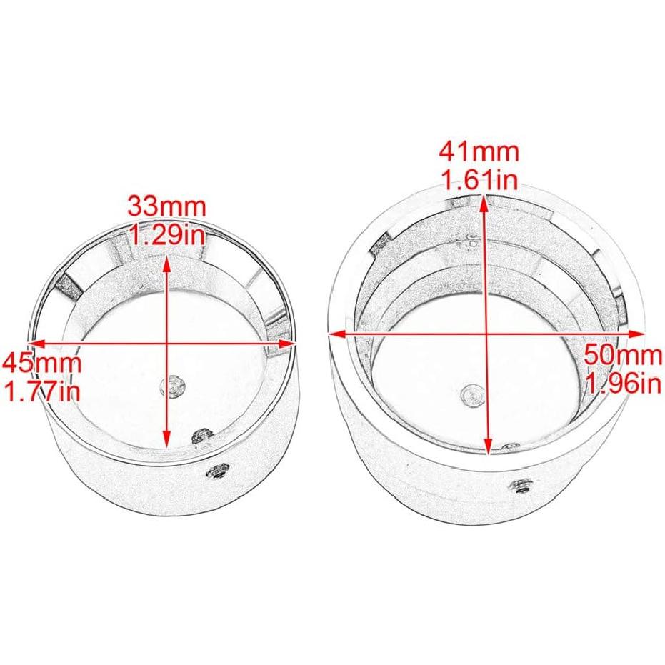 HDBUBALUS Front Rear Axle Nut Covers Axle Caps Fit for Harley Dyna 2008-2017 Softail 2008-later 4 pcs Chrome