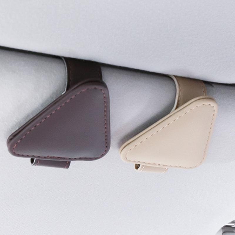 Multifunctional Eyeglass & Sunglass Holder for Car Compact & Practical Sunglass Storage Stylish Car Sunglasses Clamp