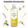 Olej na řezání skla 118 ml Olej na řezání skla se používá k řezání lahví z barevného skla, dlaždic a zrcadel