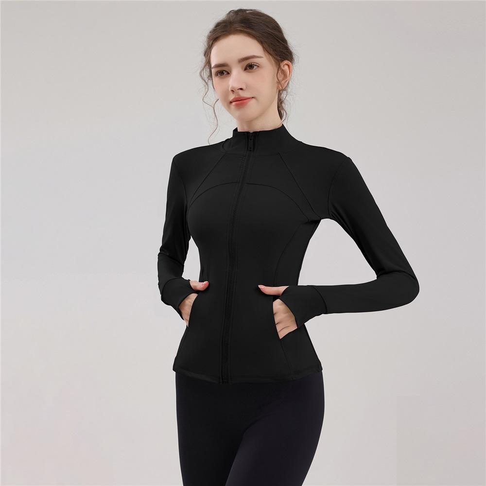 The New Yoga Pilates Jacket Is Slimming And Form-fitting, With A Stand-up Collar  High-end And Versatile Running, Fitness And Cycling Suit 