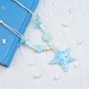 Contrast Color Blue Starfish Collarbone Chain Beads Exquisite Neck Pendant  Seaside Versatile