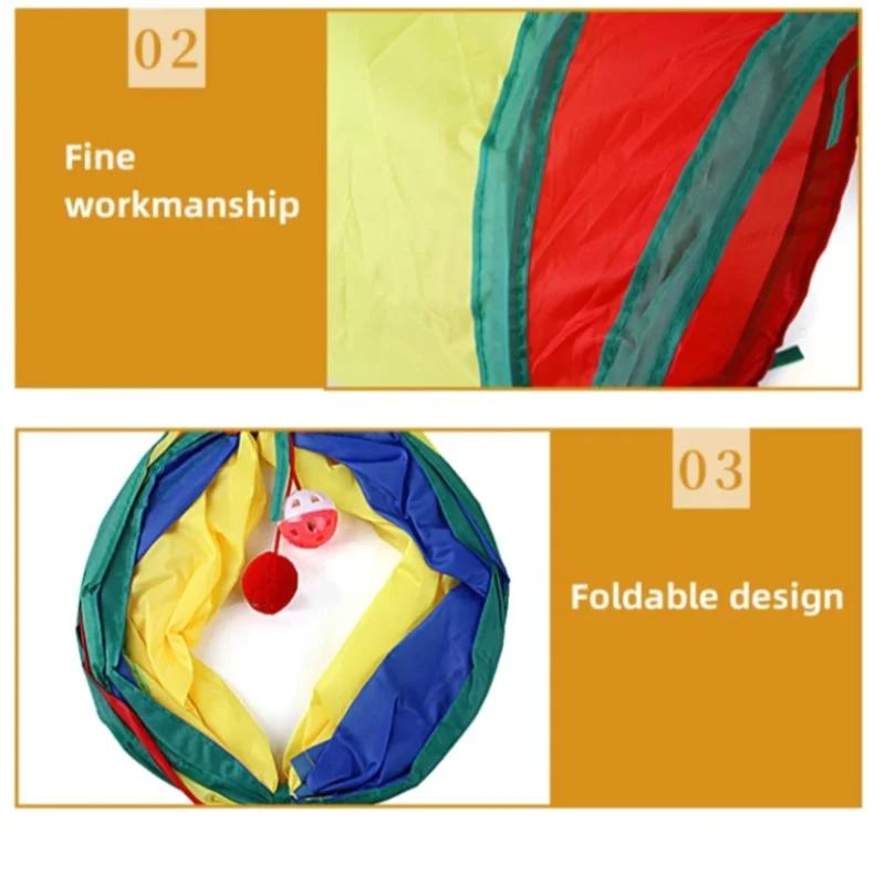 Cat Tunnel Toys Multi-shape Funny Pet Hole Play Tube Collapsible Pleated Kitten Toy Small Dog Ferret Rabbit Tunnel Tube Toys