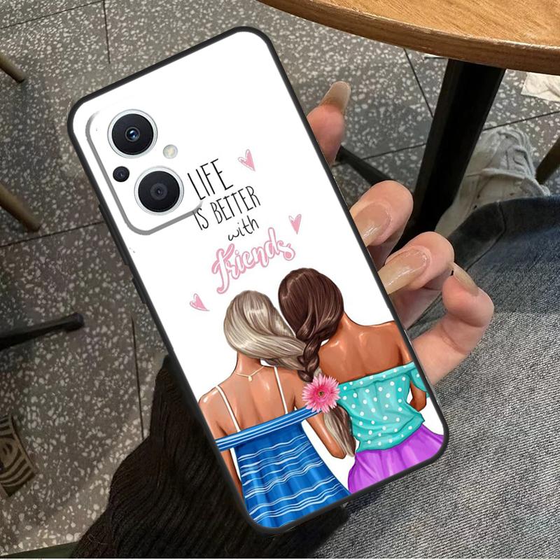 

Best Friends BFF Matching For OPPO Reno 10 11 12 13 14 Pro 7 8 Lite 8T 11F 12F 13F 14F OPPO Find X8 X9 X5 X6 Pro Case OPPO Reno8 5G