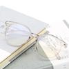 Popular Retro Fashion Flat Eyeglass Oversized Transparent Color Frames Artistic Versatile Fashionable Glasses Computer Eyewear