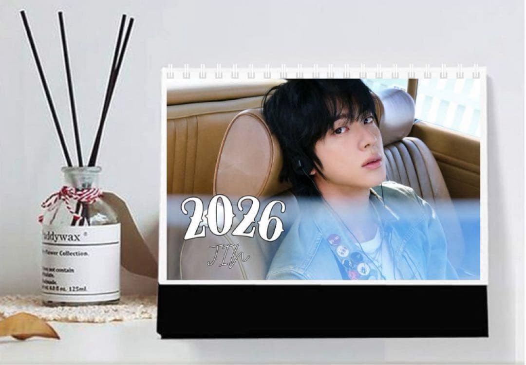 

[USED] BTS Jin 2026 Desk Calendar New Korean Merchandise Photo Diary