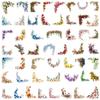 50Pcs/Set Healing Flower Frame Series 04 PET Stickers Waterproof DIY Fashion Doodle Decals Stickers