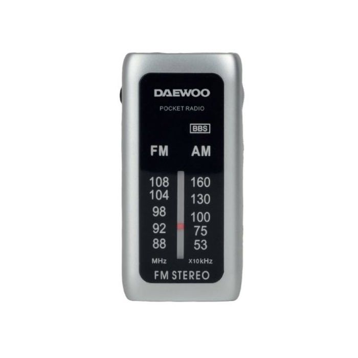 Daewoo DW1129 Radio Portátil Mini Plata