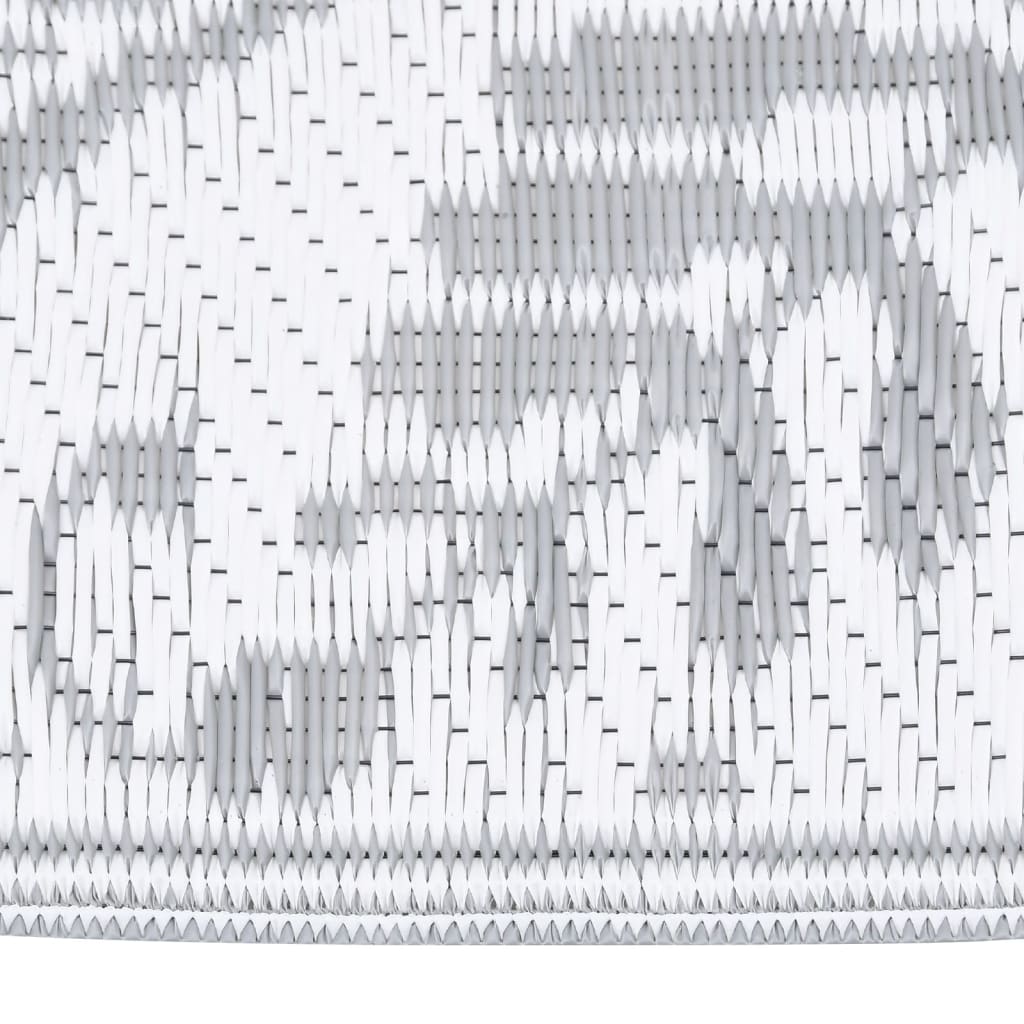 Outdoor Rug ARAKIL Light Grey 140x200 cm PP