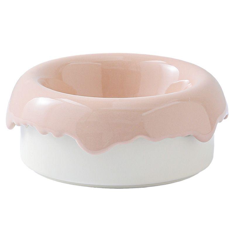 Ceramic Cat & Dog Anti-Tip Food Bowl With High-Leg Design