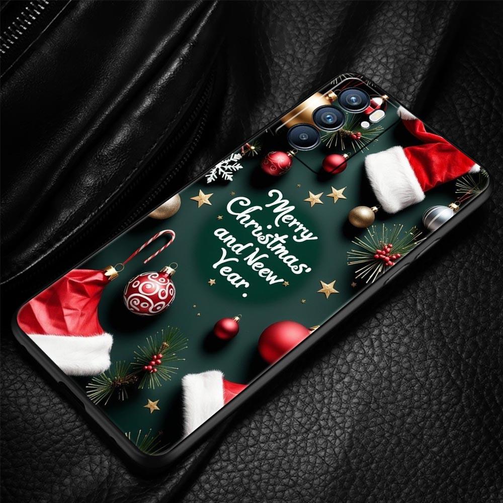 Frohe Weihnachten Handyhülle Für Oppo A17 A31 A54 A57 A78 A79 A98 Find X5 X6 Reno 6 7 8 10 11 12 13 F Pro 5G Weiche TPU Hülle Fundas