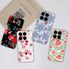 Cute Flower Case For Xiaomi 15 Pro Ultra Clear Soft Silicone Protective Bumper Cover For Xiaomi15Pro 15Ultra Anti Scratch Fundas
