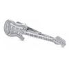 Yoursfs Tie Clip Musical Instrument Guitar Silver Fun and Cute Tie Clip Accessory Gift Women's - - - - - (Silver Guitar)