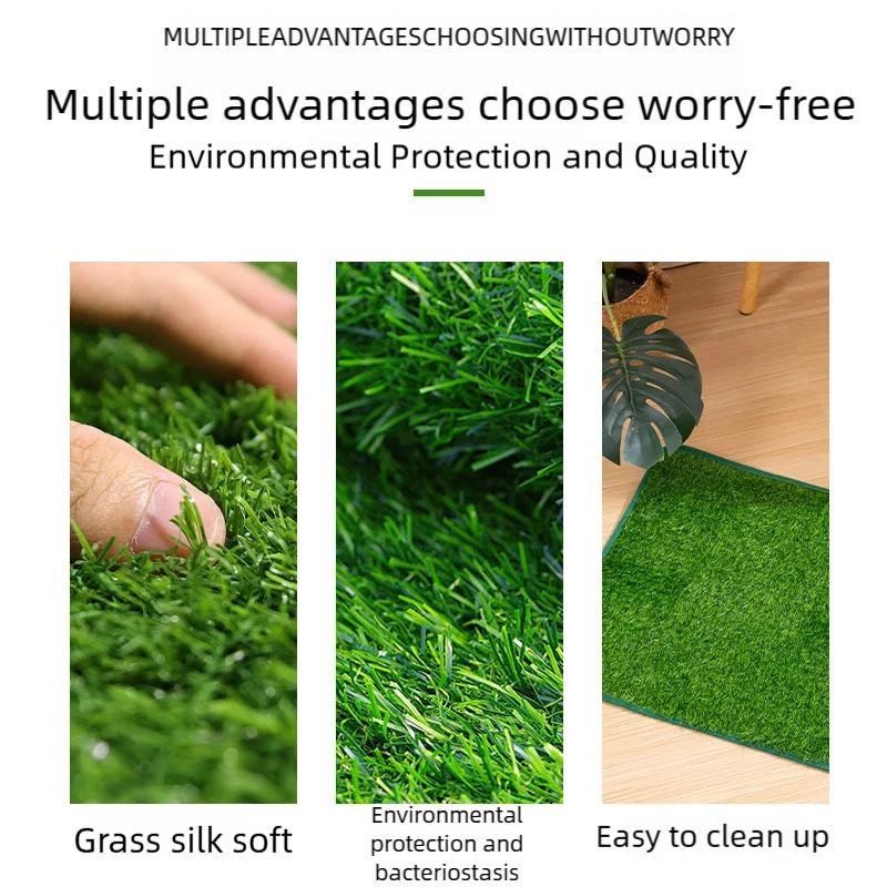 Artificial Grass Dog Toilet Reusable Dog Lawn Carpet Training Mat Pet Potty Pad For Balcony Patio Garden Easy To Clean Non Slip