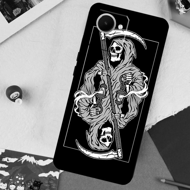 Death Tarot For Realme GT 7 Pro GT 6 5 6T 10 11 12 13 14 Pro Plus C61 C53 C51 C21Y C25S C75 C55 C67 Case