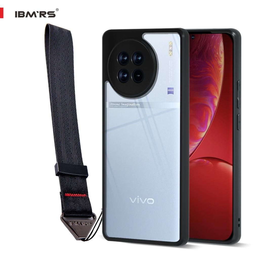 (Comes with wrist strap)IBMRS for vivo X90 Case, Anti-Fingerprint Technology Easy to Hold Feels Velvety Soft Phone Cover for Women, Men - Matte Clear