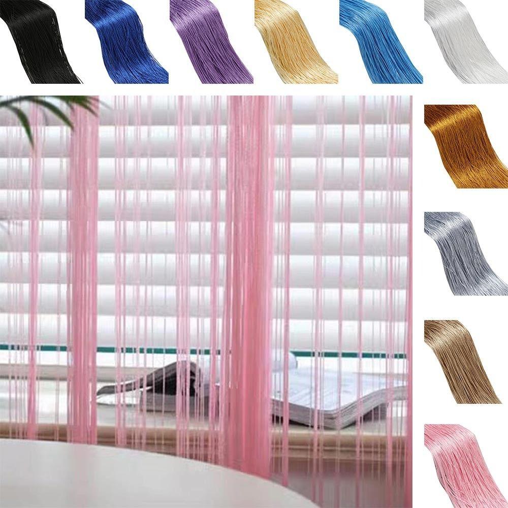 Door Fly Screen Thread Curtains Encryption Type Panel Tassel Curtain Ribbon String Divider Blind