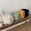 1 Pcs New Corduroy Women's Bag Crossbody Bag Korean Version Trendy Student Bucket Drawstring Single Shoulder Women's Bag