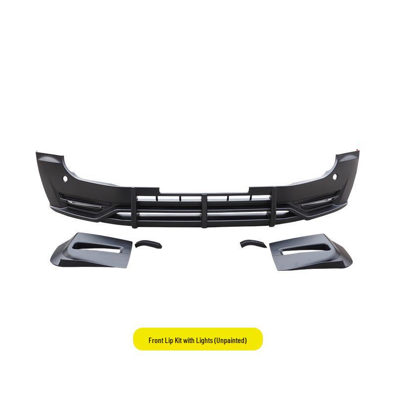 20+ Land Rover Defender 110/90 Front Splitter Upgrade Kit: Front Bumper PP with Daytime Running Lights