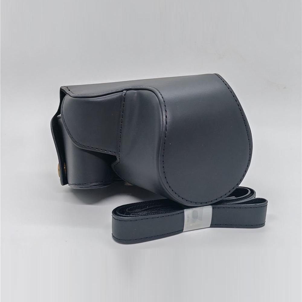 PU Leather Camera Bag Case For Panasonic FZ200 Full Body Protection Cover With Strap