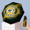 Green Bay Packers Printed 5?Fold Mini Umbrella 8?Rib Windproof Compact Umbrella For Women Pocket Carry