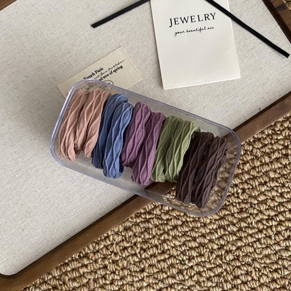 High Elasticity Durable Hair Tie - 2025 New Style Rubber Band with Leather Cover for High Ponytails