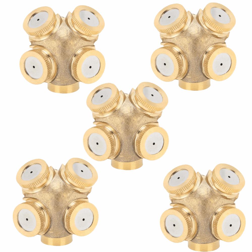 5PCS M14 X 1.5mm Female Thread Misting Spray Nozzle Brass Lawn Sprinkler Nozzle  Outdoor Cooling
