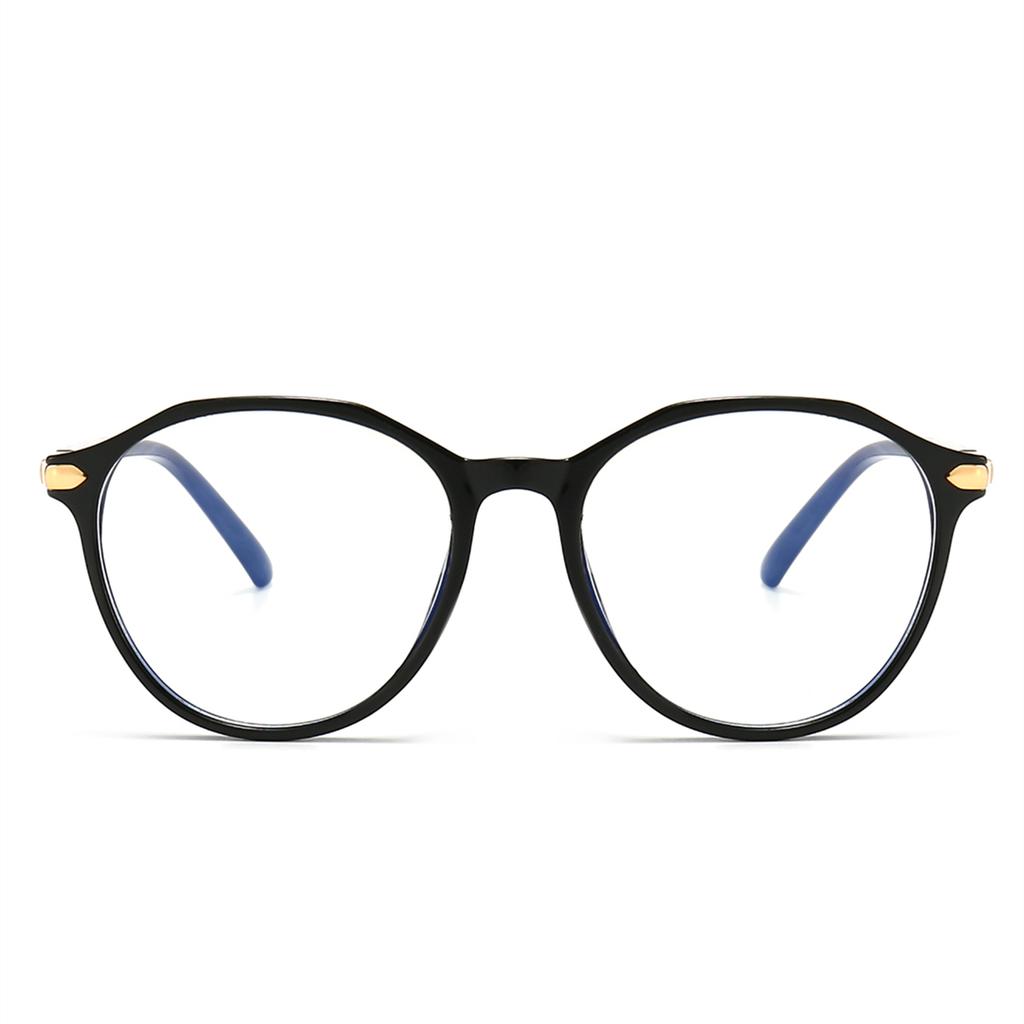 High Quality A pair of pc myopia glasses with high face value and plain glasses frame flat mirror retro myopia glasses online celebrity frame