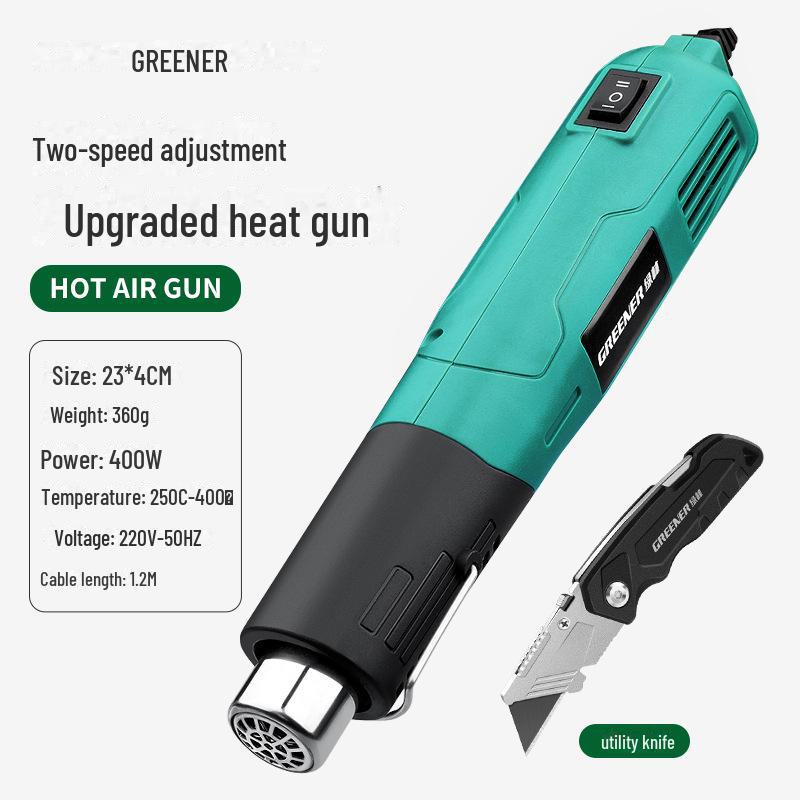 Green Forest High-Temperature Heat Gun for Film Shrinking & Mobile Repair