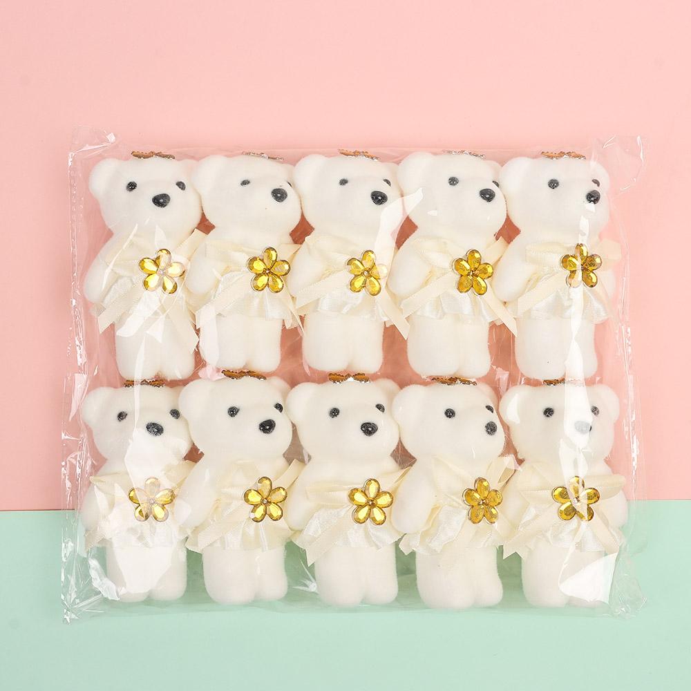 10Pcs/Set DIY Bouquet Decoration Bear Doll Cartoon Bear Doll Bouquet Decoration  Birthday