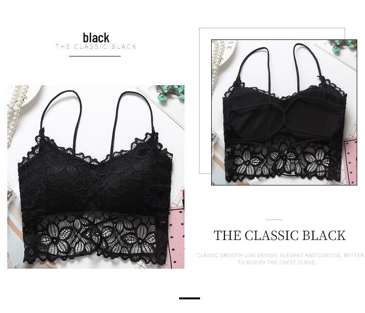 Stylish Back Cross Lace Push-Up Strapless Bra