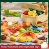 Set Giocattolo Cucina per Bambini Frutta e Verdura da Tagliare e Pelare Giocattoli Giocattoli Casa delle Bambole Educativi per Bambini Regali di Compleanno