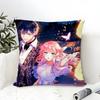 Pillow Case Cotton Linen Fabric Square Zipper Pillowcase Home Decorative Living Room Comic Light Novel 7-7Th Time Loop 3