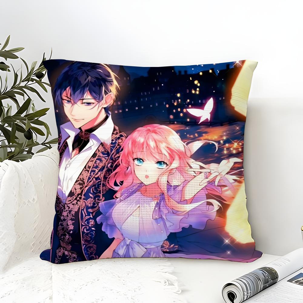 Pillow Case Cotton Linen Fabric Square Zipper Pillowcase Home Decorative Living Room Comic Light Novel 7-7Th Time Loop 3