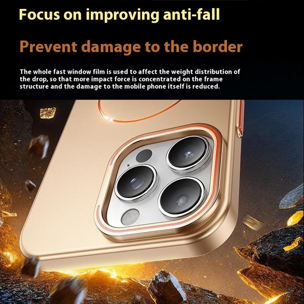 Für iPhone 16 Pro Hülle Kompatibel mit MagSafe Objektiv Ständer Hart PC Handyhülle