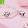 Neue Valentinstag-Serie Herz Buchstabe DIY Perlenarmband Zubehör S925 Sterlingsilber Lose Perlen