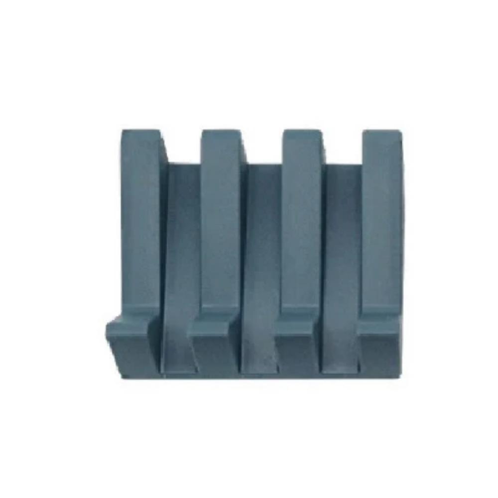 

Силиконовый держатель для мыла, сливное блюдо для мыла, наклоняемая сливная посуда для ванной комнаты, портативный лоток для губки, креативная кухонная полка для хранения губок синий