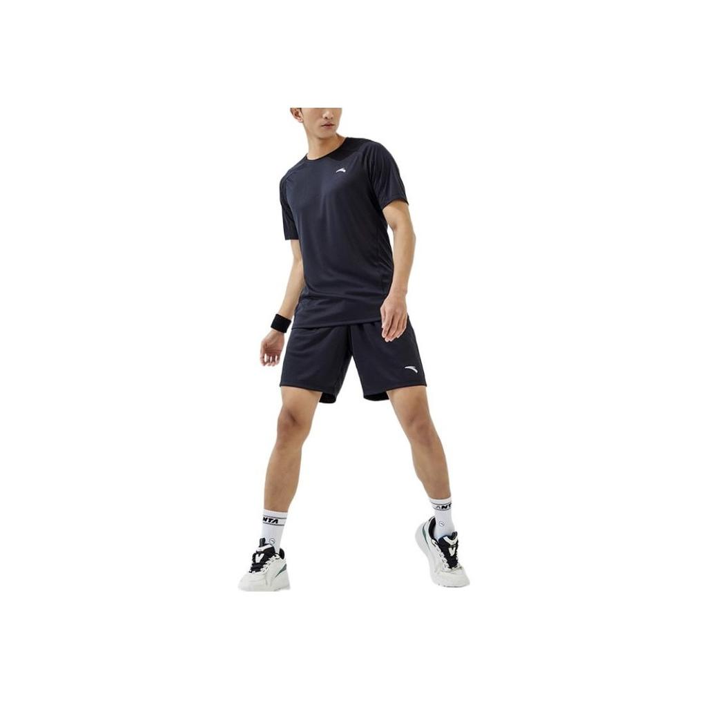Anta SS22 Breathable Running Training Quick-Dry Shorts Casual Sports Set Men shorts Black 952222201-4